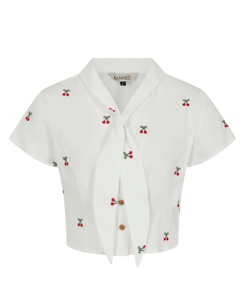 Retro Cherry Vibes Blouse