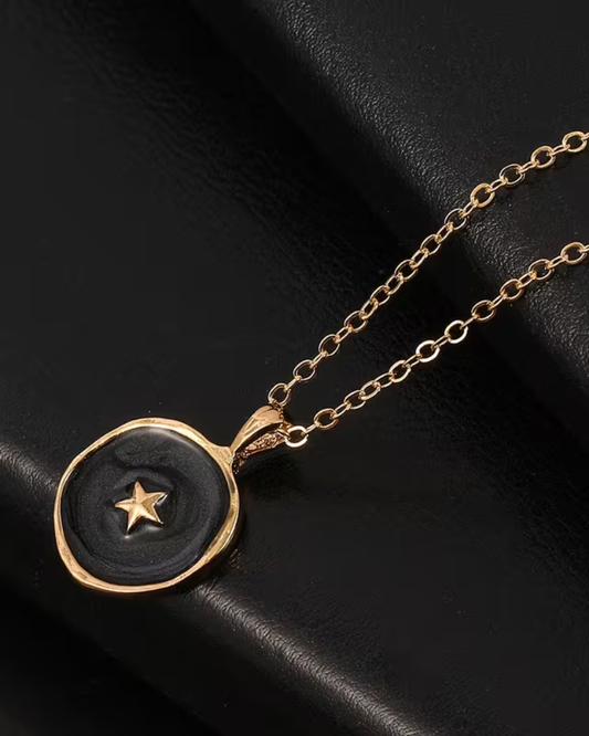 Celestial Round Enamel Necklaces Assorted