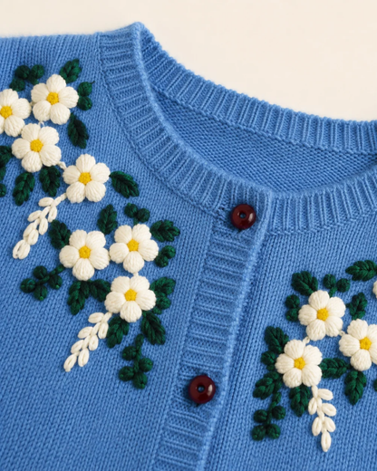 Daisy Embroidered Cardigan