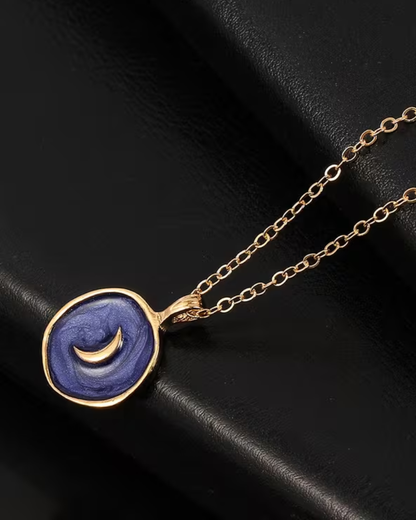Celestial Round Enamel Necklaces Assorted