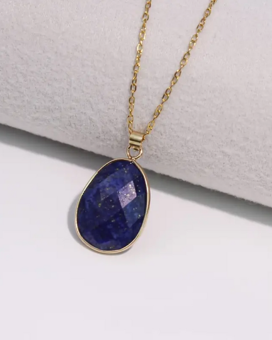 Amethyst Teardrop Gemstone Necklace