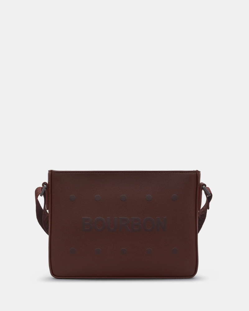 Bourbon Biscuit Vegan Leather Crossbody Bag