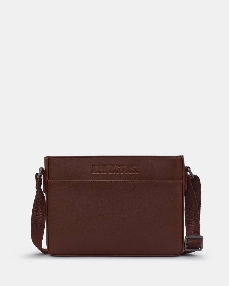 Bourbon Biscuit Vegan Leather Crossbody Bag