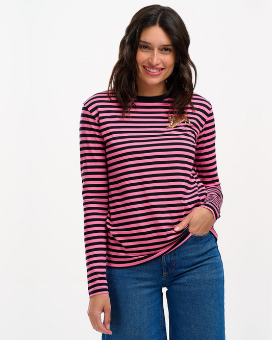 Brunswick Leaping Tiger Stripe Top by Sugarhill Brighton