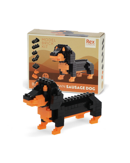 Build Your Own Daschund Sausage Dog Brick Kit