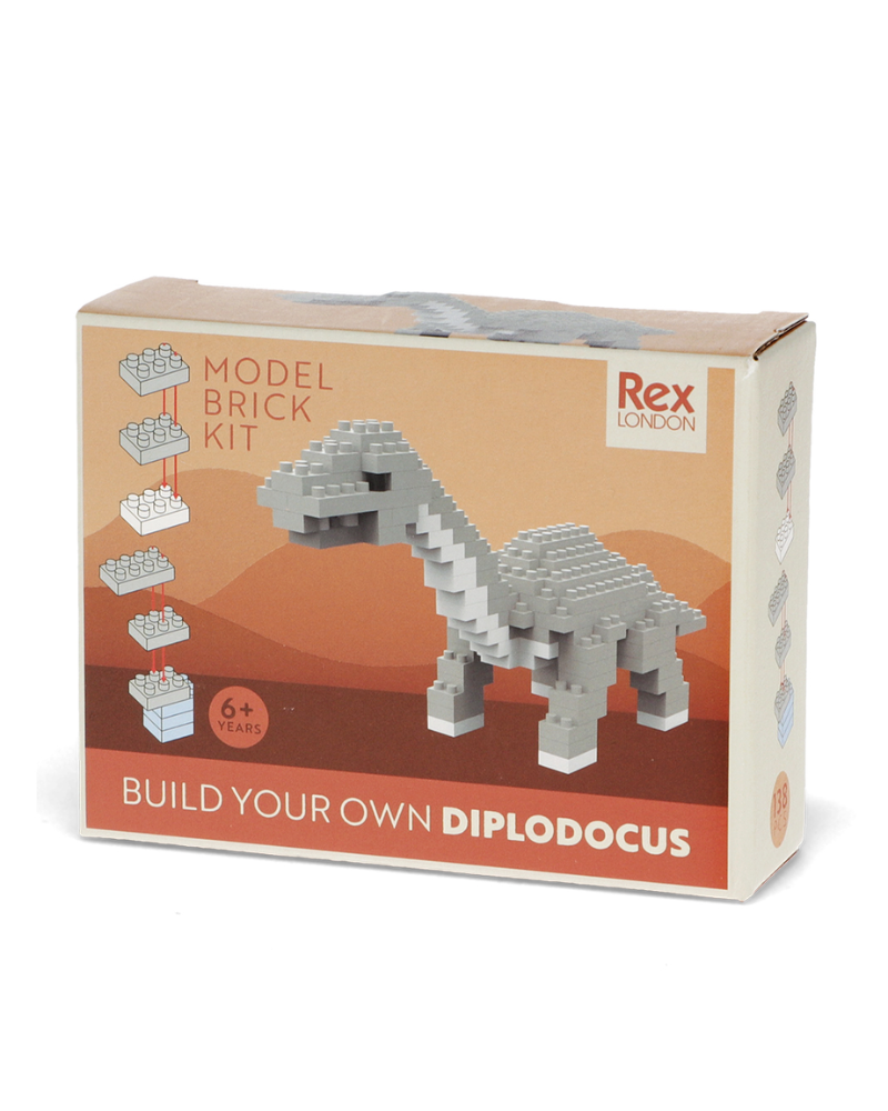 Build Your Own Diplodocus Dinosaur Brick Kit