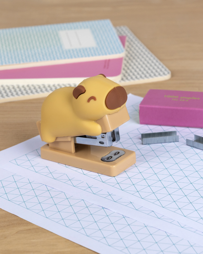 Cute Capybara Mini Stapler With 1000 Staples