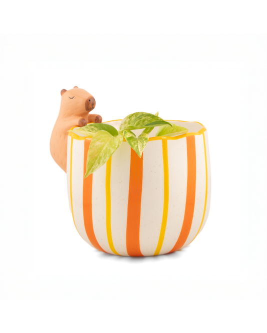Peeking Capybara Planter