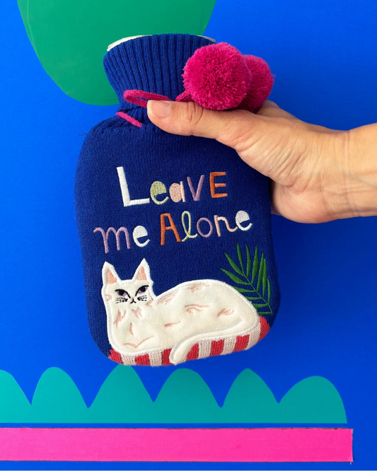 Catnip Leave Me Alone Hot Water Bottle
