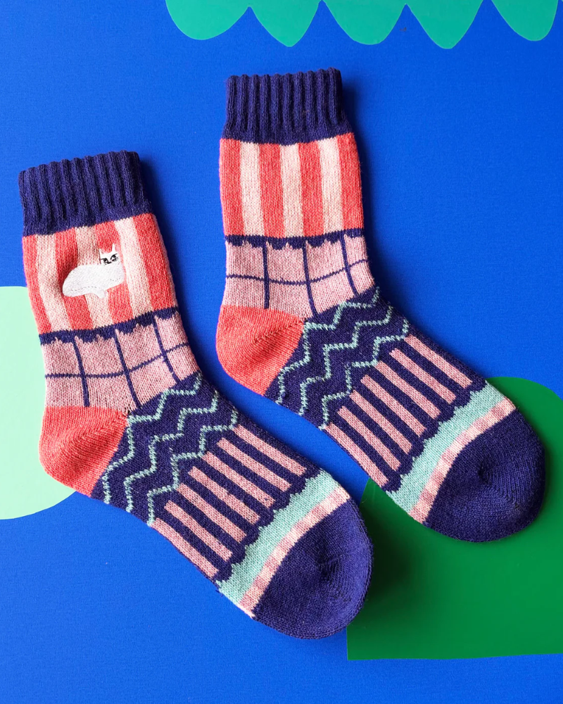 Cat Nip Fair Isle Socks