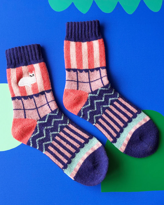 Cat Nip Fair Isle Socks