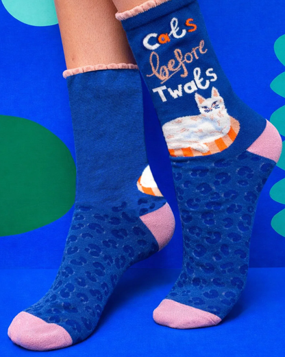 Catnip 'Cats Before Twats' Unisex Bamboo Socks