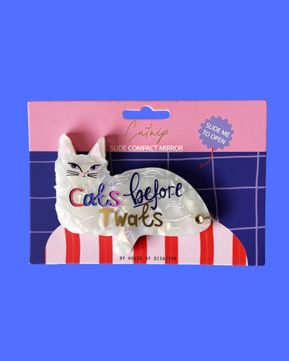Cats Before Twats Compact Mirror