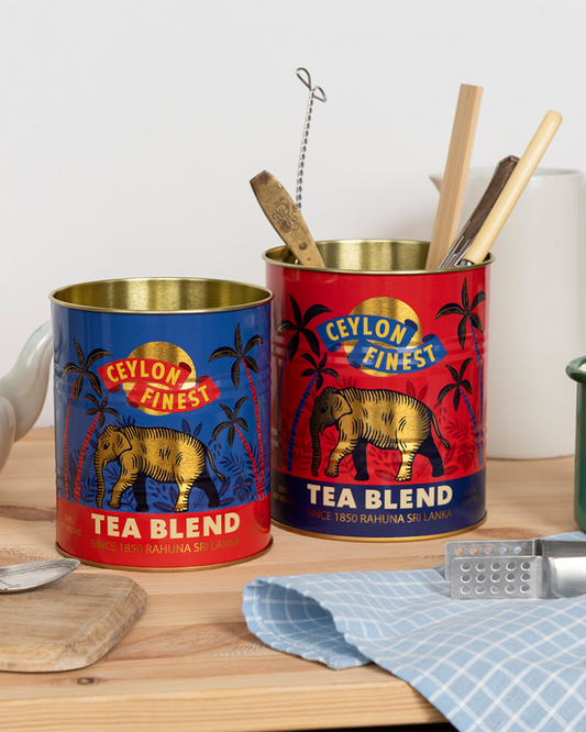 Ceylon Storage Tins Set Of 2