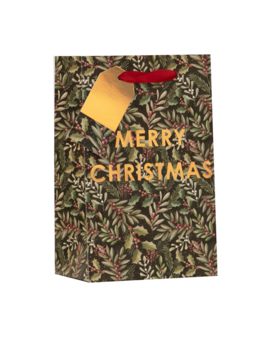 Merry Christmas Evergreen Gift Bag