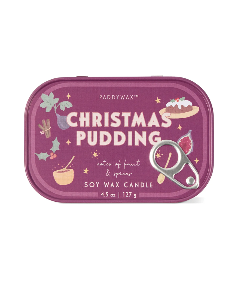 Christmas Pudding Bistro Tin Candle Paddywax