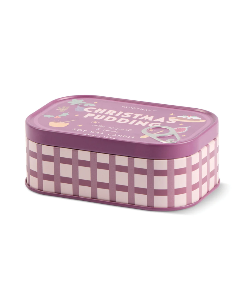 Christmas Pudding Bistro Tin Candle Paddywax
