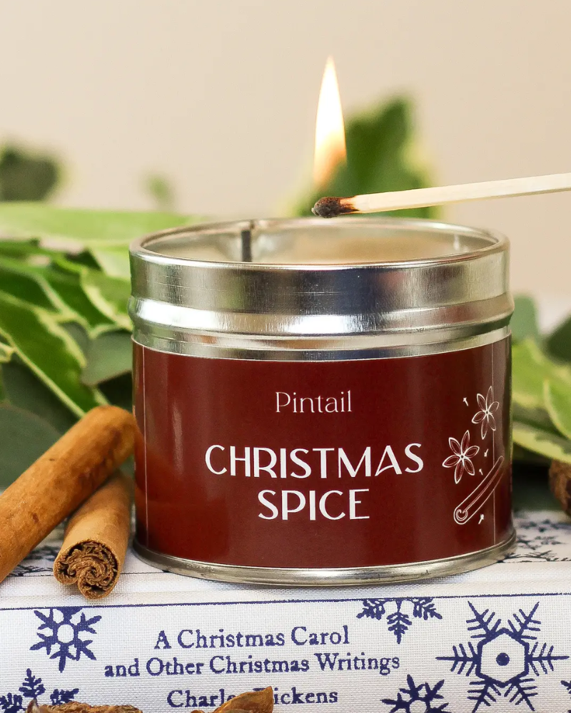 Christmas Spice Paint Tin Candle
