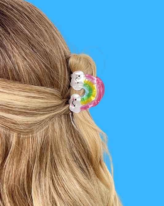 Cute Rainbow Hair Claw