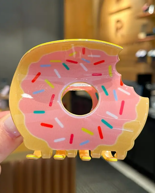 Sprinkle Doughnut Hair Claw