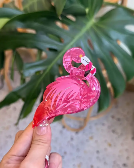 Fabulous Flamingo Hair Claw
