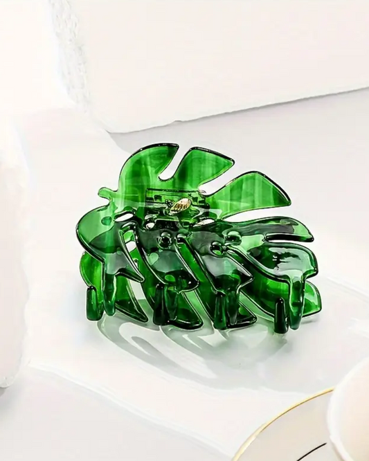 Monstera Leaf Hair Claw