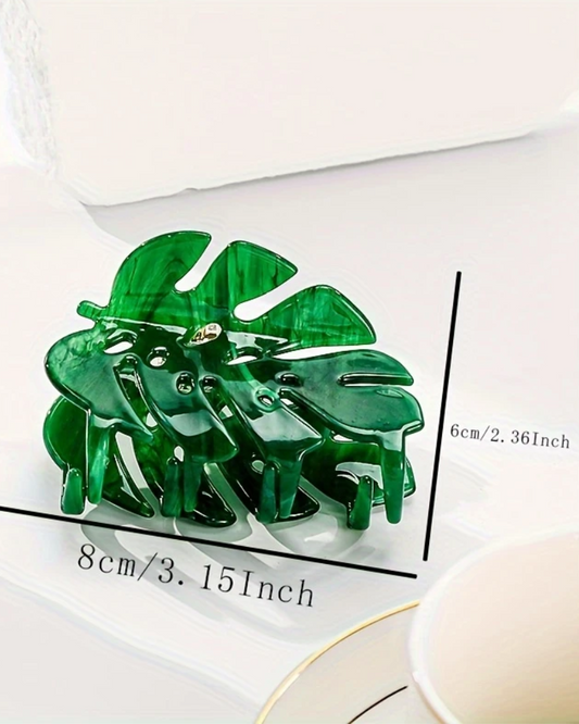 Monstera Leaf Hair Claw