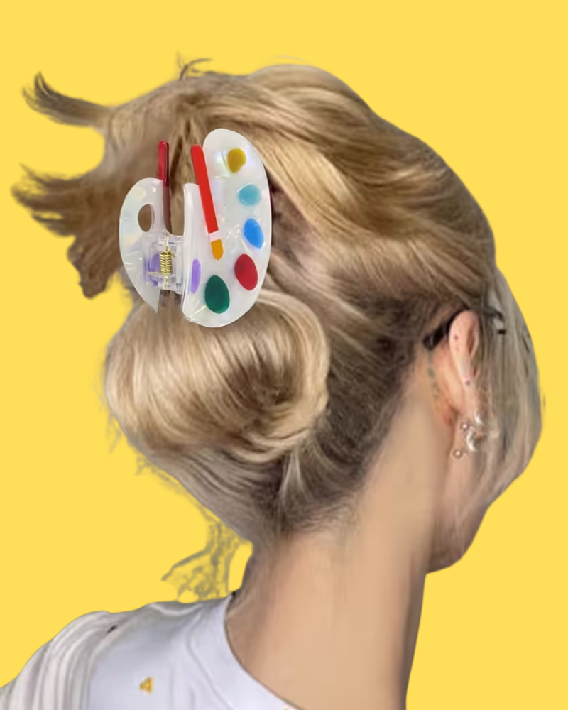 Painters Palette Hair Claw