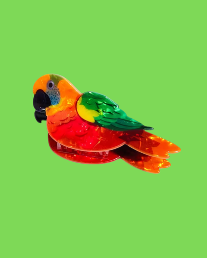 Tropical Parrot Hair Claw