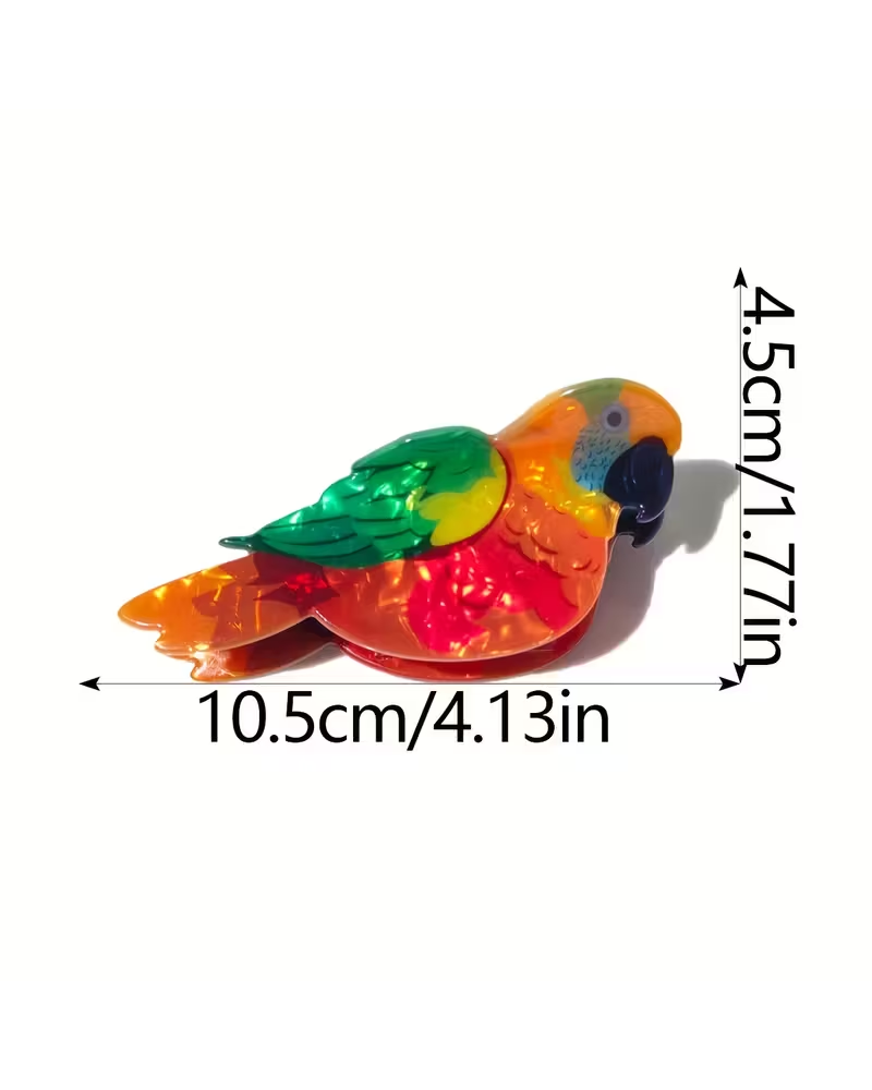 Tropical Parrot Hair Claw