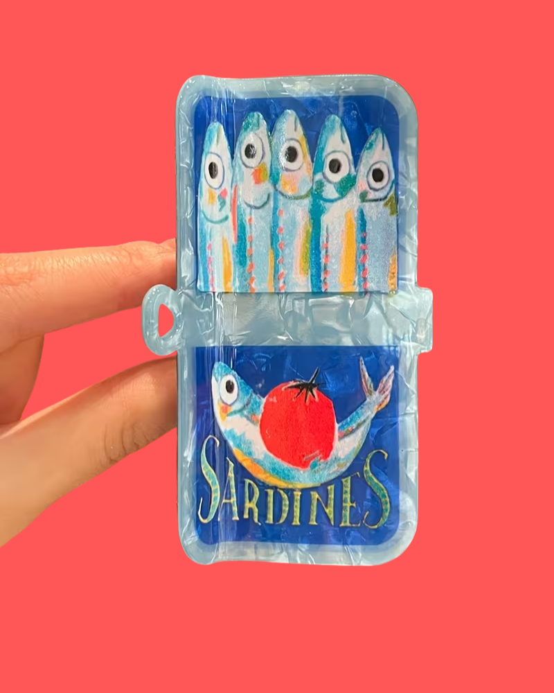 Sardine Tins Hair Claw