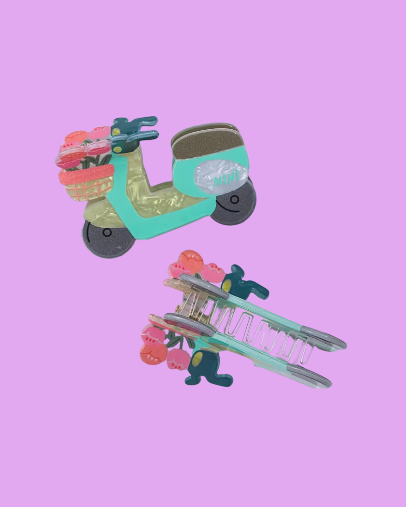 Retro Vespa Scooter Hair Claw