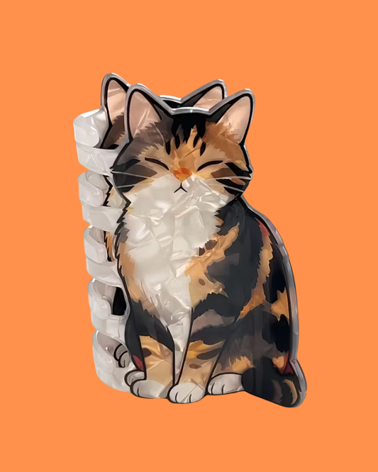 Tabby Kitty Cat Hair Claw