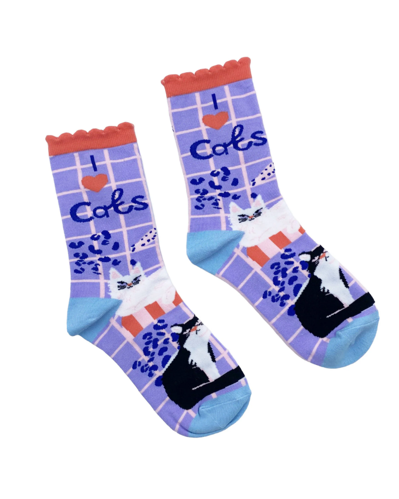 Catnip I Love Cats Unisex Bamboo Socks