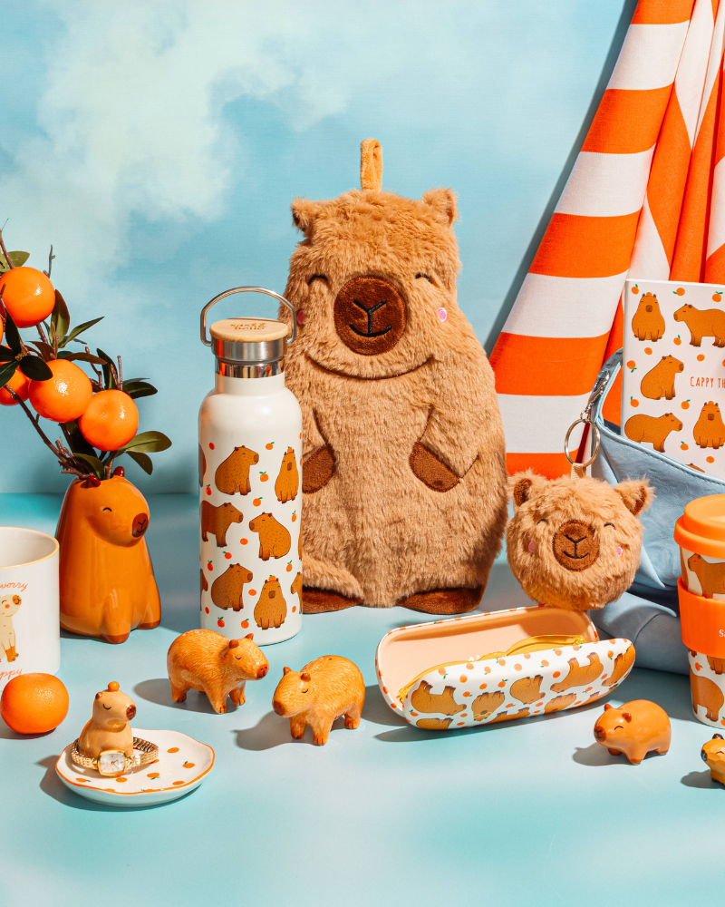 Coco Capybara Hot Water Bottle