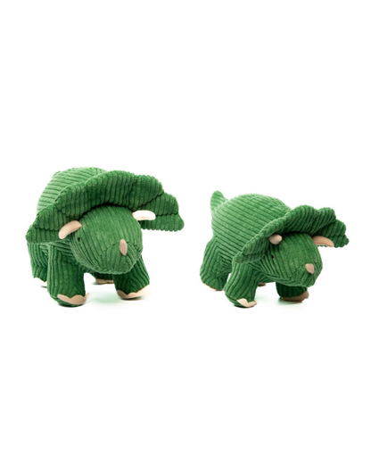 Corduroy Triceratops Dinosaur Toy Assorted Sizes