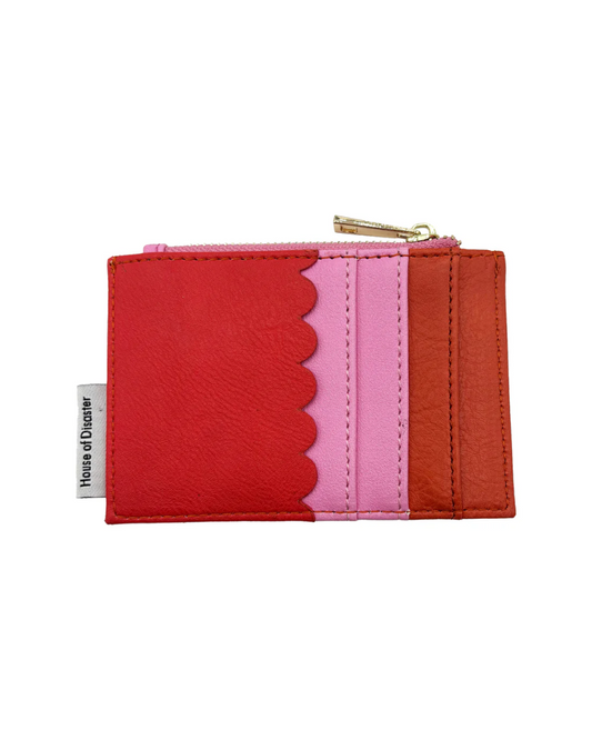 Coral Lobster Zip Purse