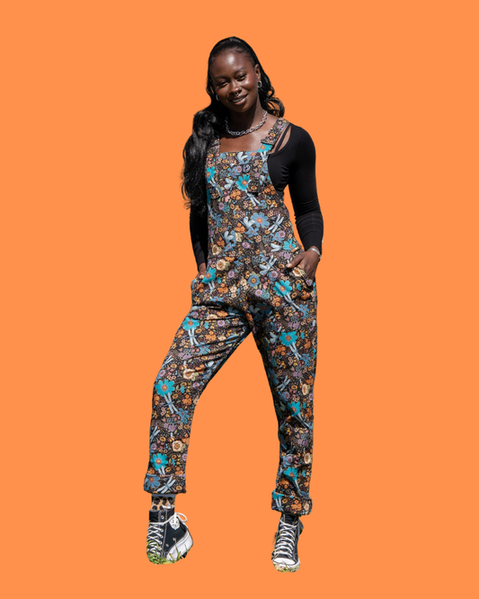 Cottagecore Floral Unisex Stretch Dungarees