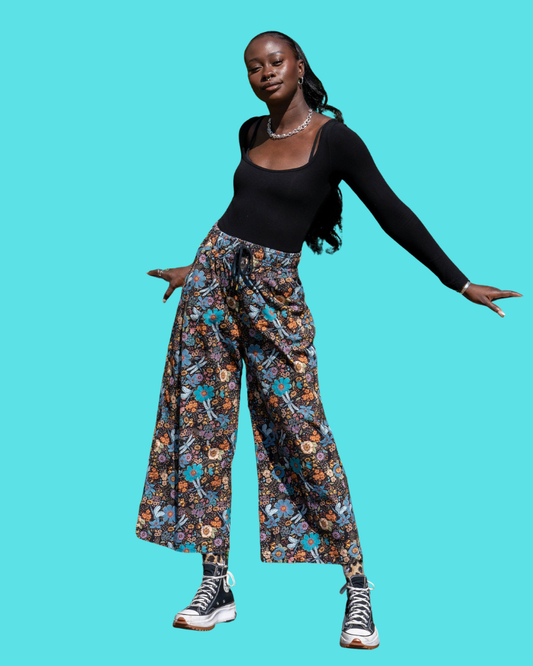 Cottagecore Unisex Cropped Trousers