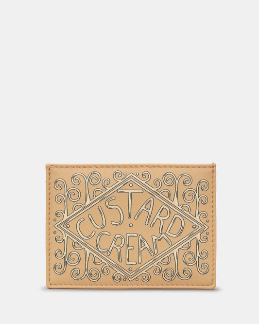 Custard Cream Biscuit Vegan Leather Card Holder