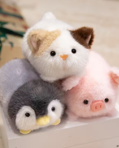 Pig Log Plush Toy