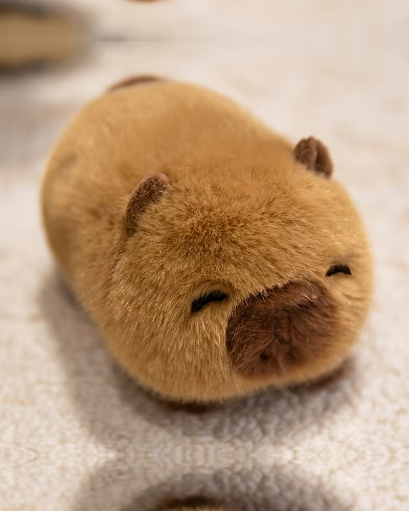 Cute Capybara Log Plush Toy