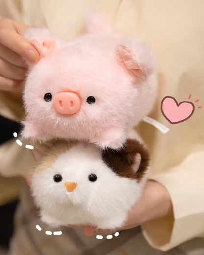 Pig Log Plush Toy