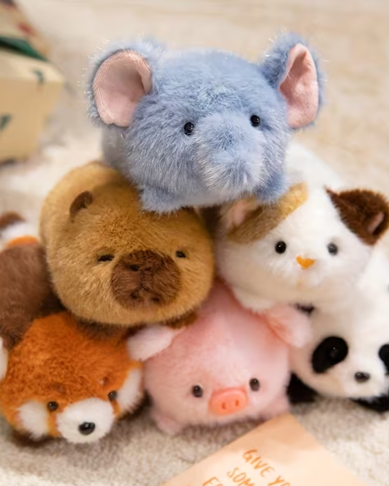 Cute Capybara Log Plush Toy