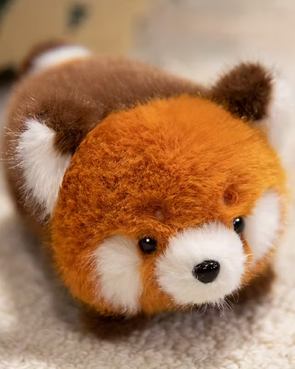 Red Panda Log Plush Toy