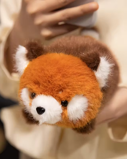 Red Panda Log Plush Toy