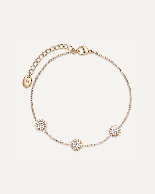 Cyra 3 Diamante Sun Gold Bracelet