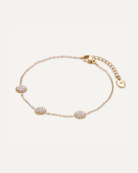 Cyra 3 Diamante Sun Gold Bracelet