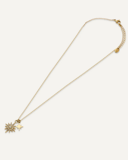 Cyra Diamante Sun Gold Necklace