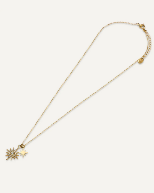 Cyra Diamante Sun Gold Necklace